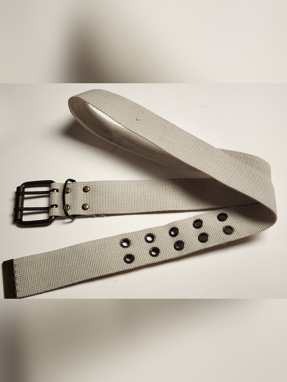 Khaki‎ Canvas Belt New 39.5" 695 B17